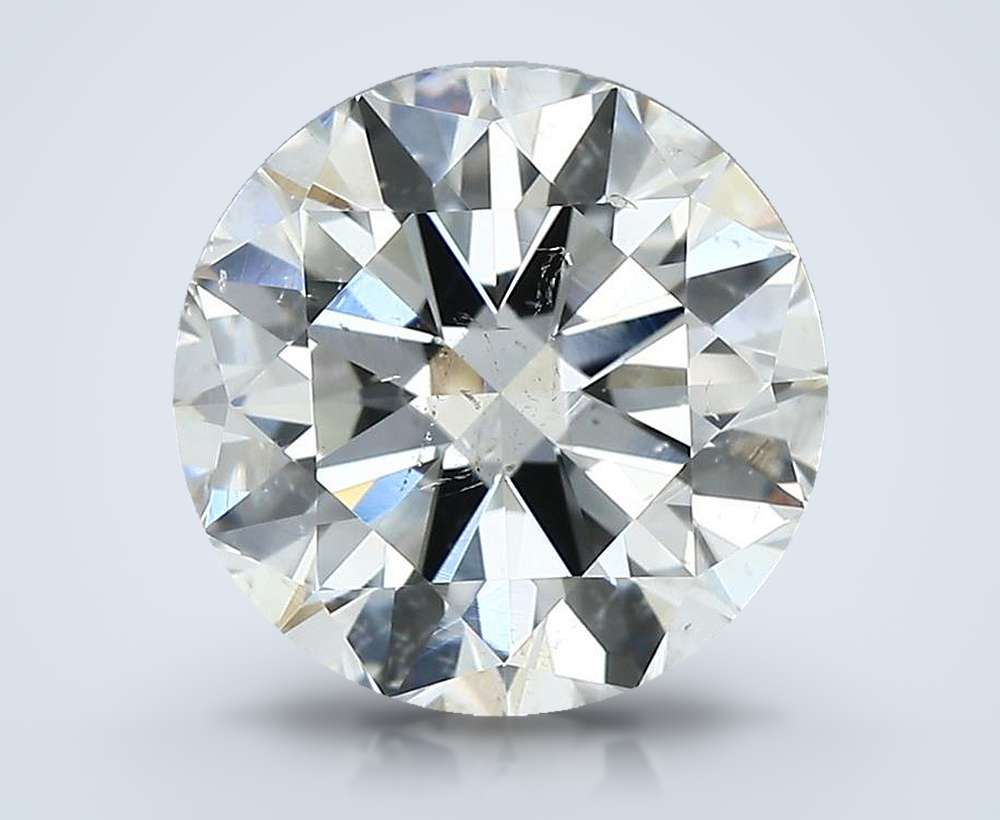 2.70ct H SI2 Rare Carat Ideal Cut Round Diamond