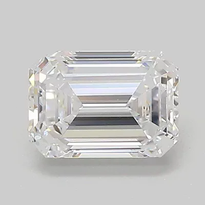 1.01ct D VVS1 Rare Carat Ideal Cut Emerald Lab Grown Diamond