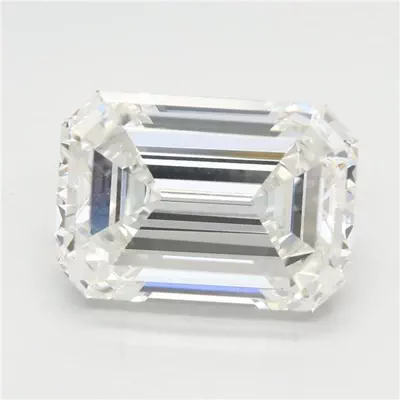 5.03ct G VVS2 Rare Carat Ideal Cut Emerald Lab Grown Diamond