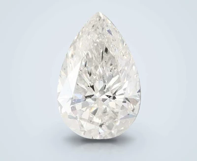 4.06ct I SI2 Rare Carat Ideal Cut Pear Diamond