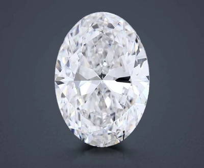 20.77ct E VVS2 Rare Carat Ideal Cut Oval Lab Grown Diamond