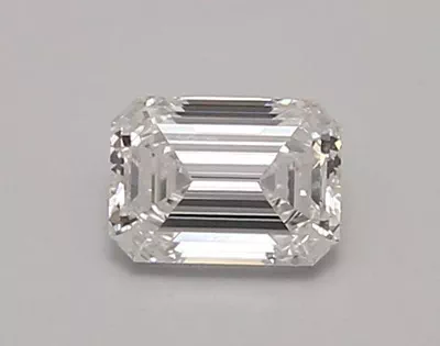 0.67ct D VS2 Rare Carat Ideal Cut Emerald Lab Grown Diamond