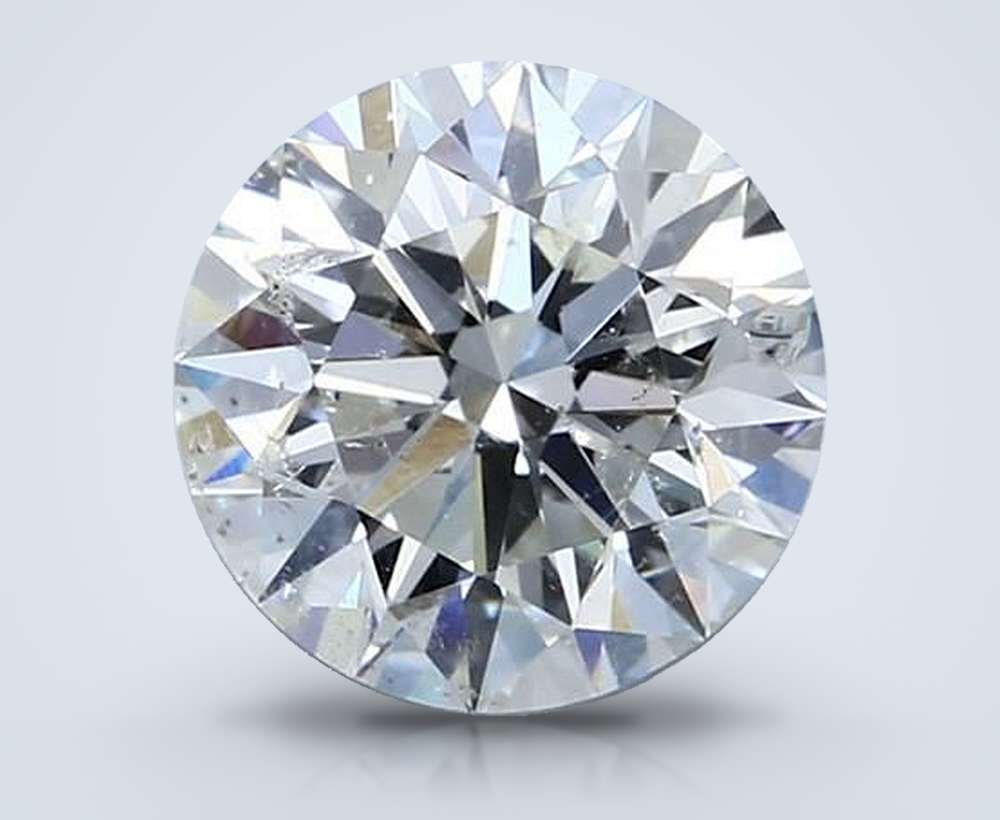 2.50ct H SI2 Rare Carat Ideal Cut Round Diamond