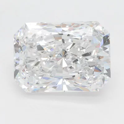 3.41ct D VVS2 Rare Carat Ideal Cut Radiant Lab Grown Diamond