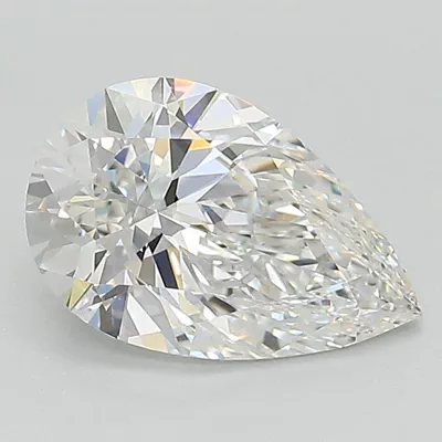 1.36ct E VVS2 Rare Carat Ideal Cut Pear Lab Grown Diamond