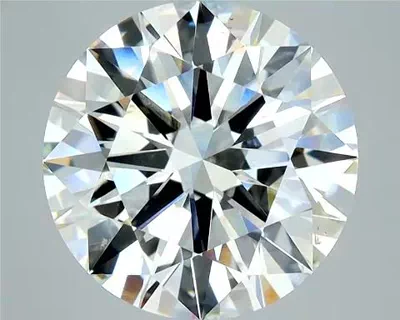 4.02ct H VS2 Rare Carat Ideal Cut Round Diamond
