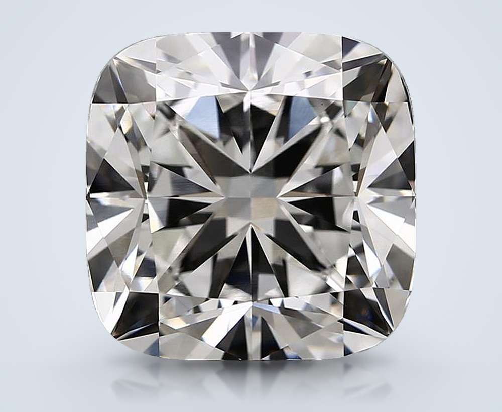 11.09ct F VVS2 Rare Carat Ideal Cut Cushion Lab Grown Diamond