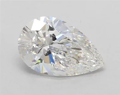 3.05ct F VVS2 Rare Carat Ideal Cut Pear Lab Grown Diamond