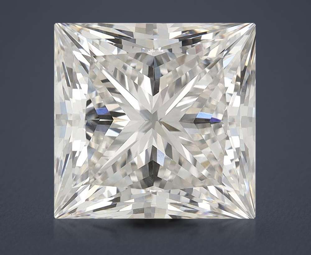 6.28ct G VS1 Rare Carat Ideal Cut Princess Lab Grown Diamond