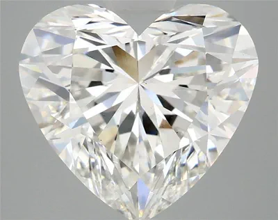 5.08ct F VS1 Rare Carat Ideal Cut Heart Lab Grown Diamond