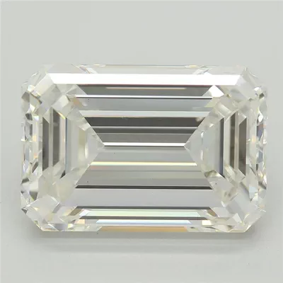 6.59ct F VS1 Excellent Cut Emerald Lab Grown Diamond