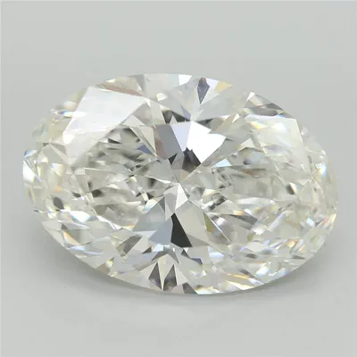 5.09ct G VVS2 Rare Carat Ideal Cut Oval Lab Grown Diamond