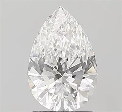 1.58ct E VVS2 Rare Carat Ideal Cut Pear Lab Grown Diamond