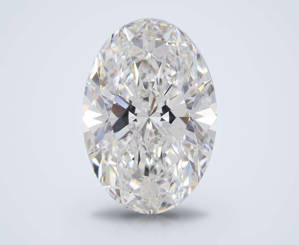 17.38ct F VS2 Rare Carat Ideal Cut Oval Lab Grown Diamond