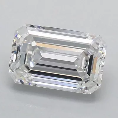 1.09ct E VS1 Rare Carat Ideal Cut Emerald Lab Grown Diamond