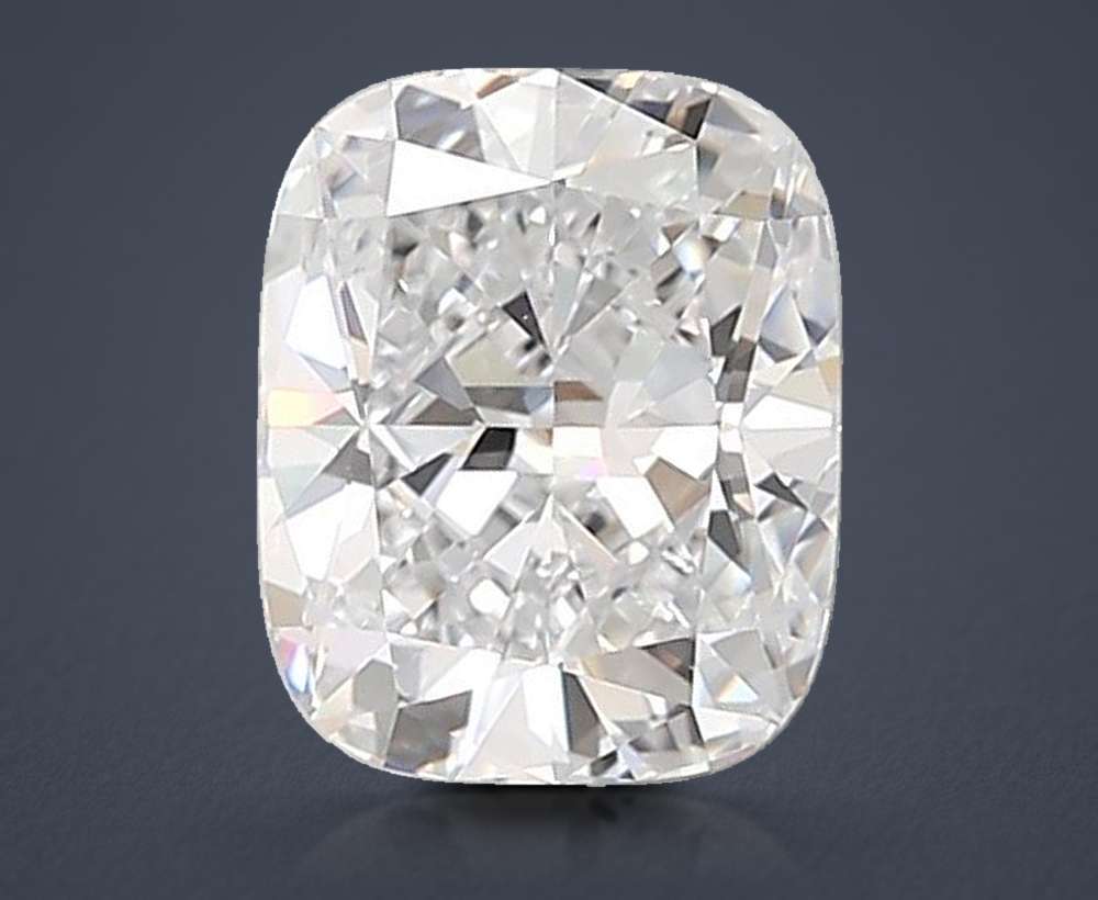 1.53ct D VVS2 Rare Carat Ideal Cut Cushion Lab Grown Diamond