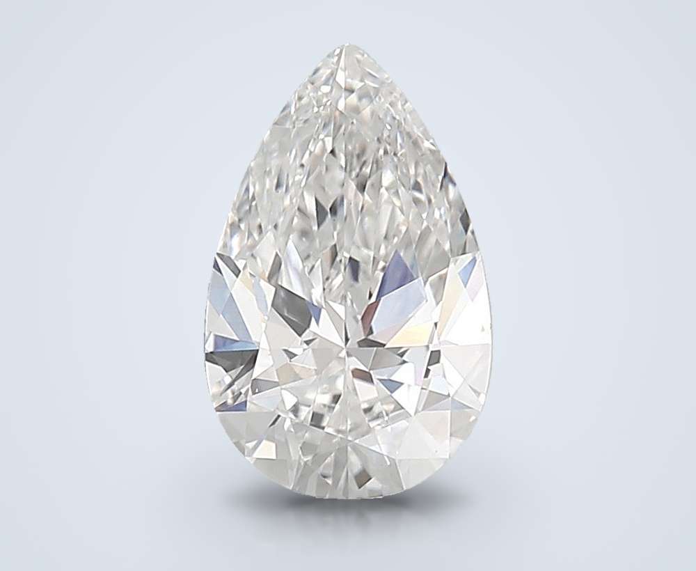 2.10ct E VS1 Rare Carat Ideal Cut Pear Lab Grown Diamond