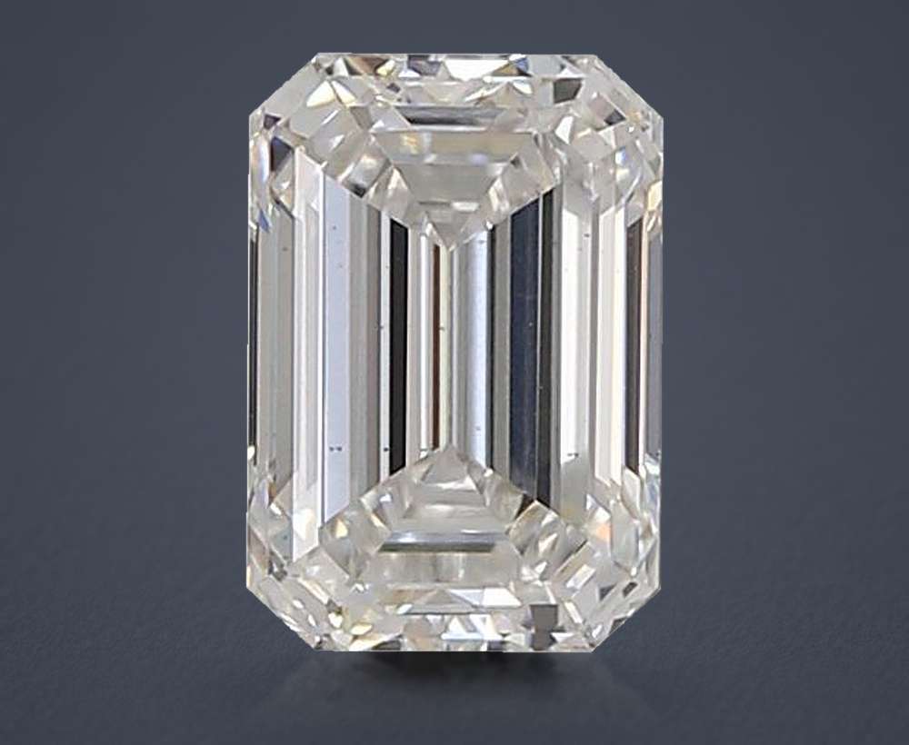 1.36ct E VS2 Rare Carat Ideal Cut Emerald Lab Grown Diamond