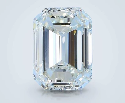 3.01ct J IF Rare Carat Ideal Cut Emerald Diamond