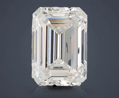 10.09ct F VS1 Rare Carat Ideal Cut Emerald Lab Grown Diamond