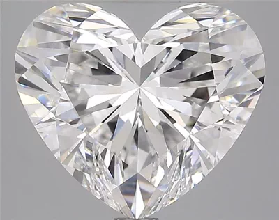 5.09ct E VVS2 Rare Carat Ideal Cut Heart Lab Grown Diamond