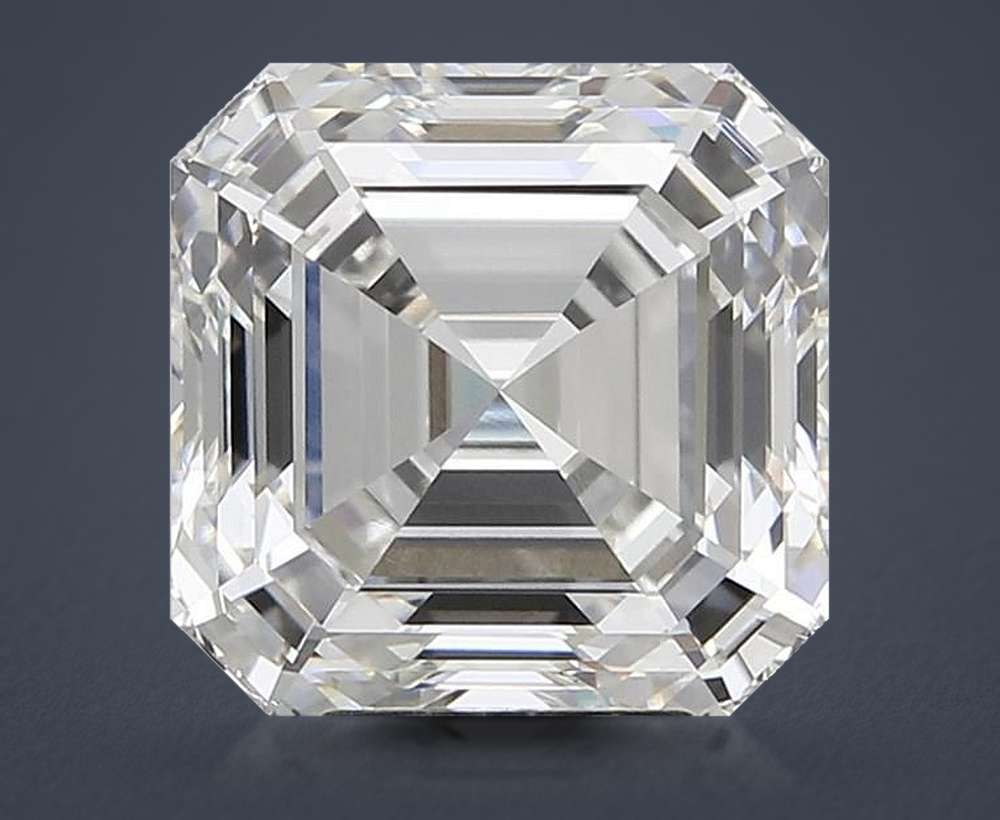 6.83ct H VVS2 Rare Carat Ideal Cut Asscher Lab Grown Diamond