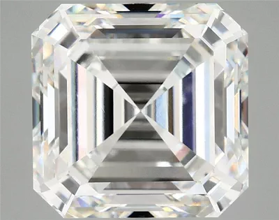 8.13ct F VVS2 Rare Carat Ideal Cut Asscher Lab Grown Diamond