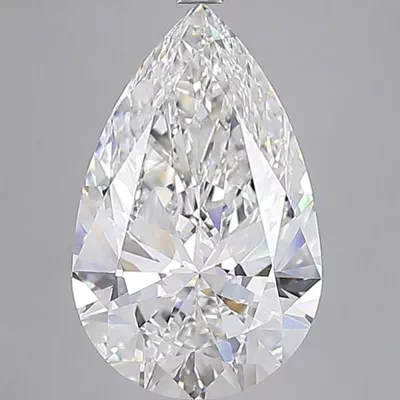 11.05ct F VVS2 Rare Carat Ideal Cut Pear Lab Grown Diamond