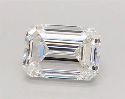 2.07ct E VVS2 Rare Carat Ideal Cut Emerald Lab Grown Diamond