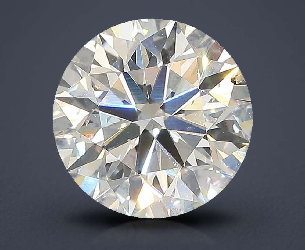 3.02ct J SI1 Excellent Cut Round Lab Grown Diamond