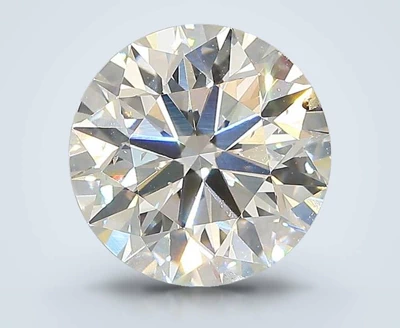 3.02ct J SI1 Excellent Cut Round Lab Grown Diamond