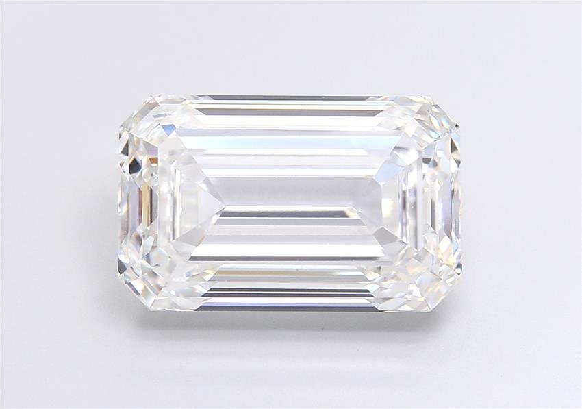 10.03ct F VS1 Rare Carat Ideal Cut Emerald Lab Grown Diamond
