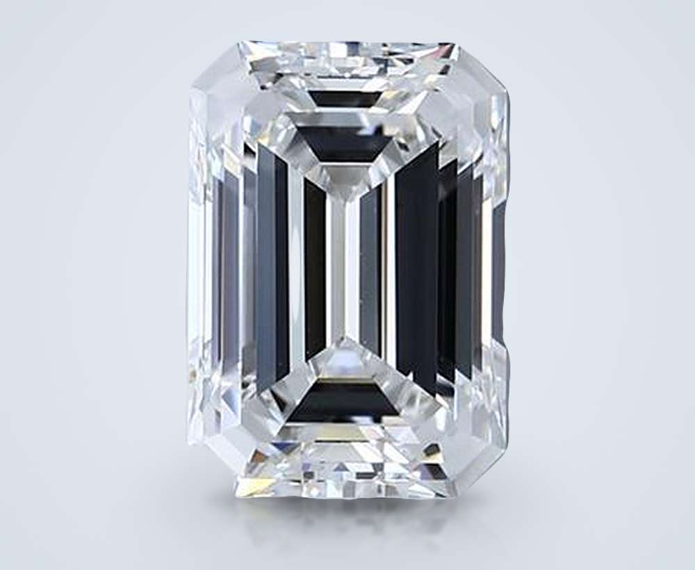 2.66ct D VVS1 Rare Carat Ideal Cut Emerald Diamond
