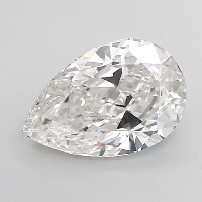 3.05ct F VS2 Rare Carat Ideal Cut Pear Lab Grown Diamond