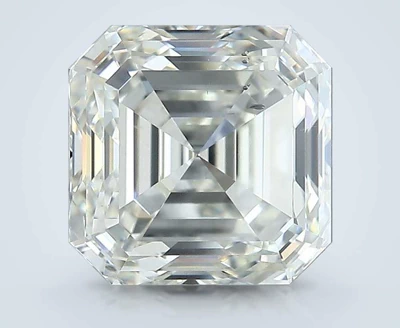 4.08ct J SI2 Rare Carat Ideal Cut Asscher Diamond