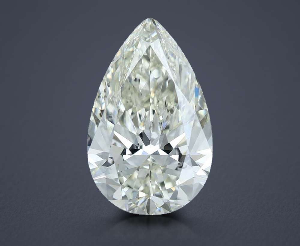 2.03ct J SI1 Rare Carat Ideal Cut Pear Diamond