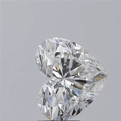 3.26ct D SI2 Rare Carat Ideal Cut Heart Diamond