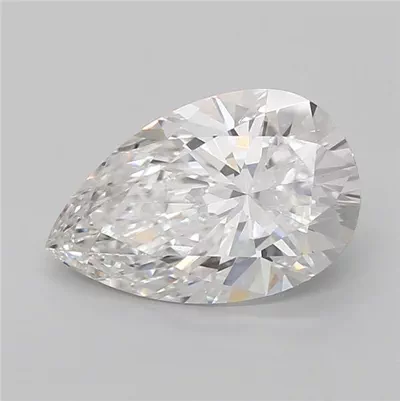 3.07ct F VS1 Excellent Cut Pear Lab Grown Diamond
