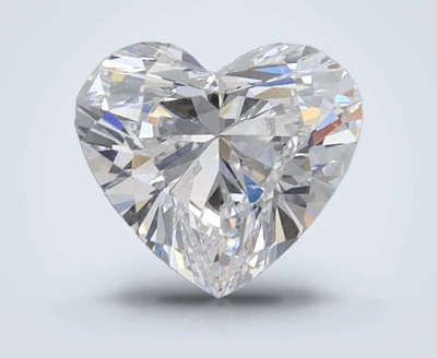 0.94ct D VVS2 Rare Carat Ideal Cut Heart Lab Grown Diamond