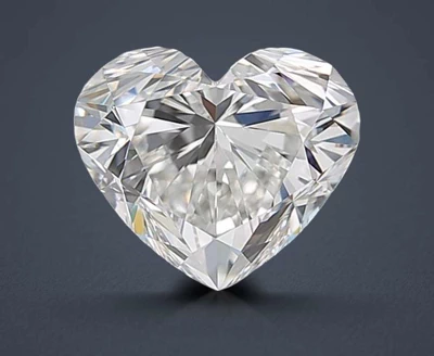 1.02ct F VVS2 Rare Carat Ideal Cut Heart Diamond