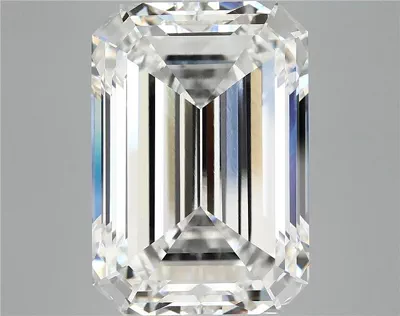 12.35ct F VVS2 Rare Carat Ideal Cut Emerald Lab Grown Diamond