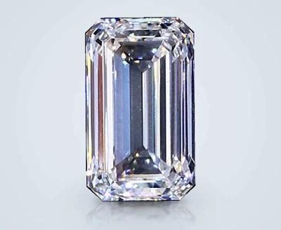 4.42ct D VS2 Rare Carat Ideal Cut Emerald Lab Grown Diamond