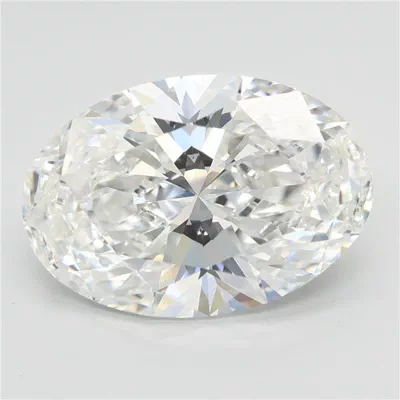 5.09ct F VVS2 Rare Carat Ideal Cut Oval Lab Grown Diamond