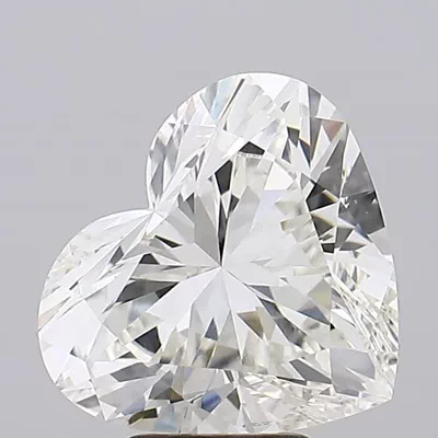 5.46ct H VVS2 Rare Carat Ideal Cut Heart Lab Grown Diamond