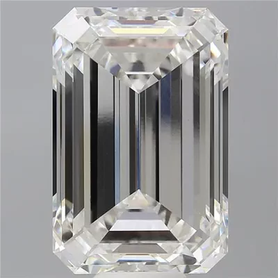 14.09ct F VVS2 Rare Carat Ideal Cut Emerald Lab Grown Diamond