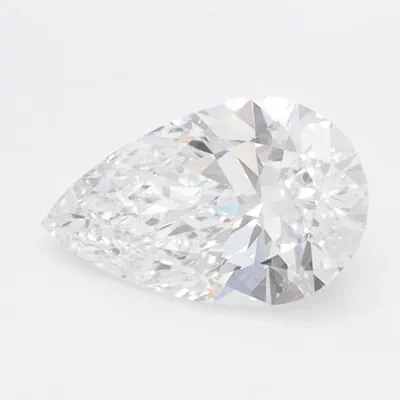1.08ct E IF Rare Carat Ideal Cut Pear Lab Grown Diamond
