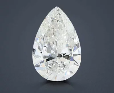 13.01ct F VVS2 Rare Carat Ideal Cut Pear Lab Grown Diamond