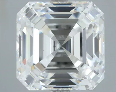 6.62ct F VS2 Rare Carat Ideal Cut Asscher Lab Grown Diamond