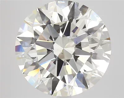 5.01ct J SI1 Rare Carat Ideal Cut Round Diamond