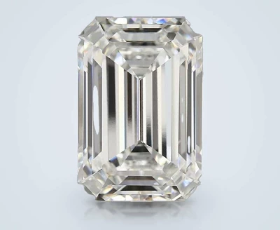 15.78ct F VVS2 Rare Carat Ideal Cut Emerald Lab Grown Diamond